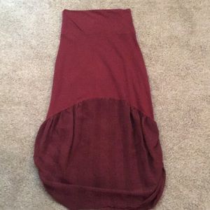 Long Skirt Crimson Size 0